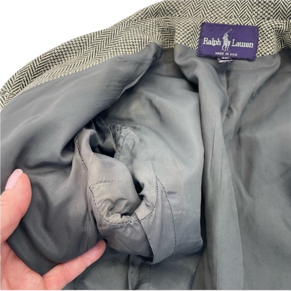 Ralph Lauren Purple Label Wool/Cashmere Jacket 10 Brown - Picture 11 of 15